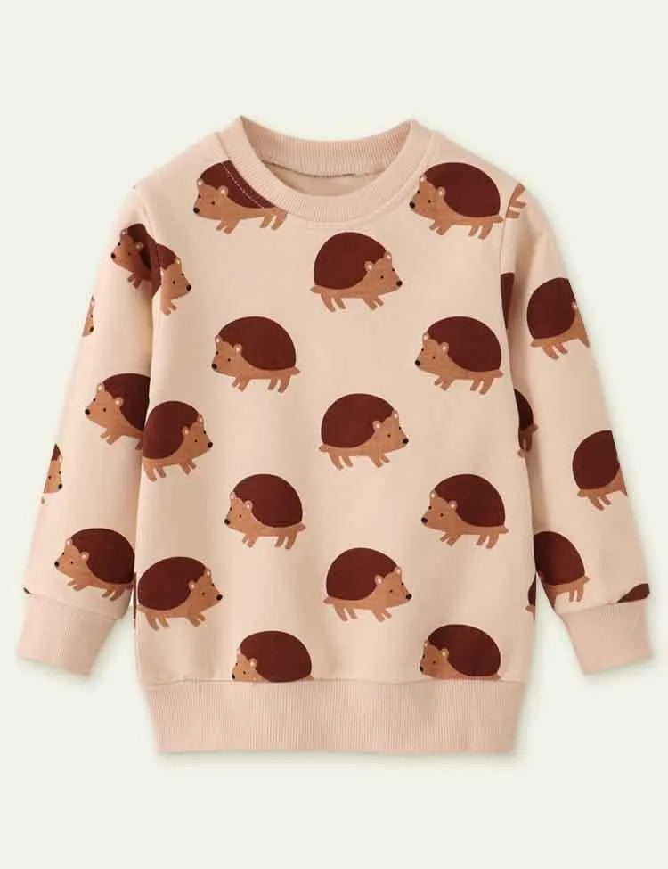 Hedgehog Print Sweatshirt - Mini Taylor