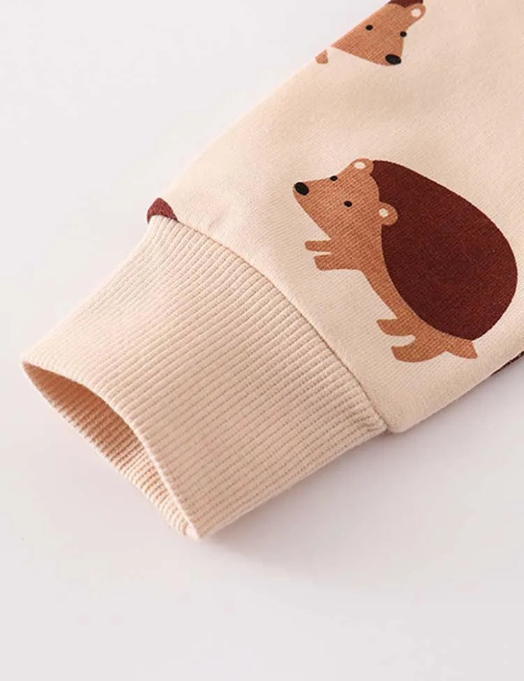 Hedgehog Print Sweatshirt - Mini Taylor