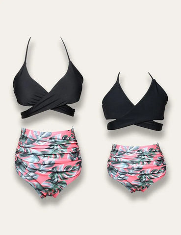 High Waist Ruffled Family Matching Swim Suit - Mini Taylor