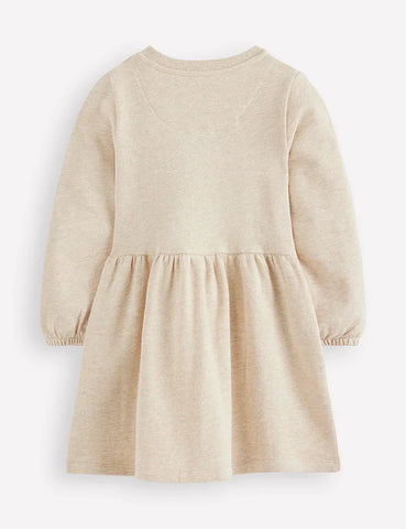 Boucle Appliqué Sweat Dress