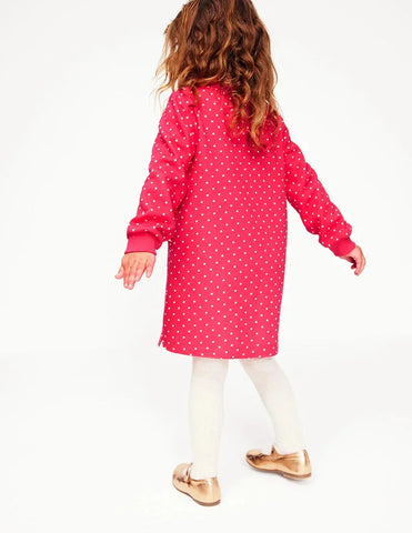 Sweatshirt Appliqué Dress