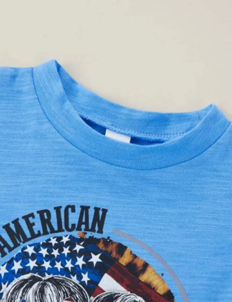 Independence Day Baby Flag Printed Set - Mini Taylor