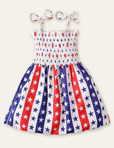 Independence Day Striped Sleeveless Dress - Mini Taylor