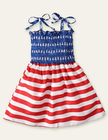 Independence Day Striped Sleeveless Dress - Mini Taylor