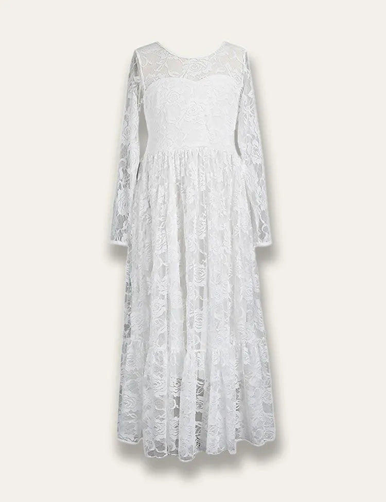 Lace Embroidered Party Dress - Mini Taylor