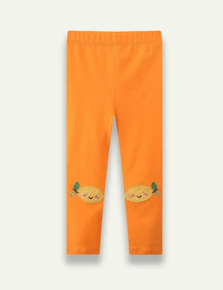 Lemon Appliqué Legging - Mini Taylor