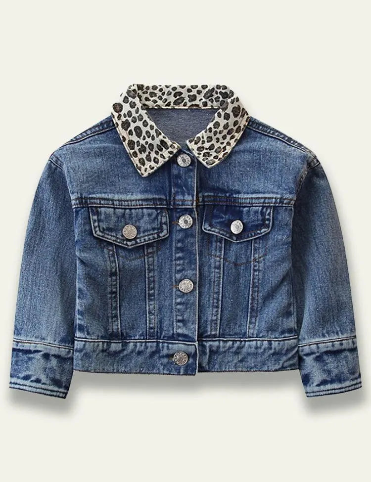 Leopard Denim Jacket - Mini Taylor