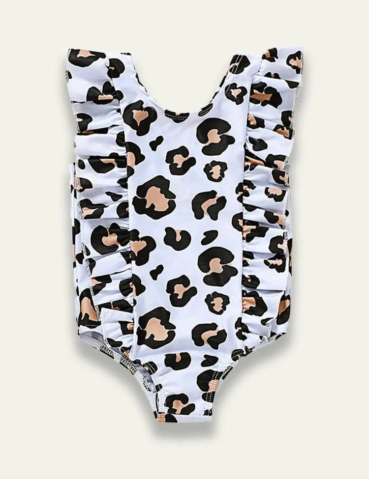 Leopard Lace Printed One-piece Swimsuit - Mini Taylor