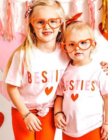 Letter Print Family Matching Short Sleeve T-shirt - Mini Taylor