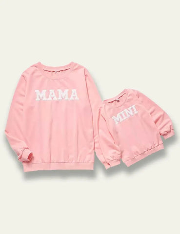 Letter Printed Family Matching Sweatshirt - Mini Taylor