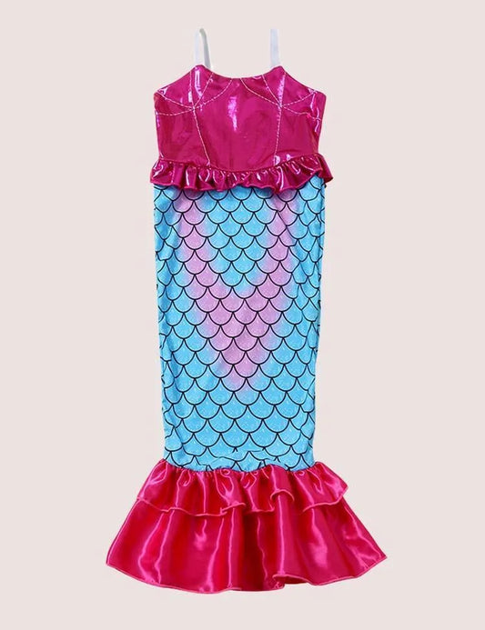 Long Mermaid One-Piece Swimsuit - Mini Taylor