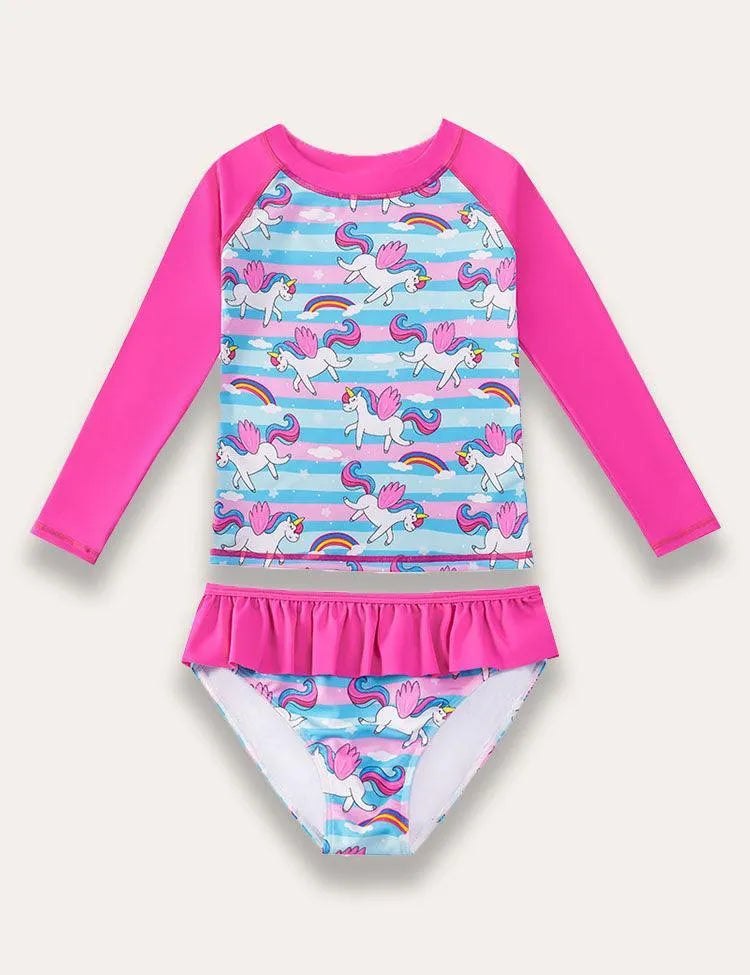 Long Sleeved Split Body Swimsuit - Mini Taylor