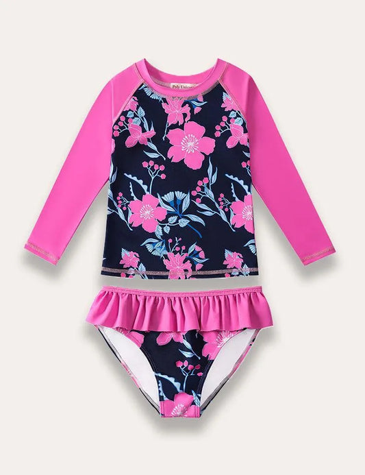 Long Sleeved Split Body Swimsuit - Mini Taylor