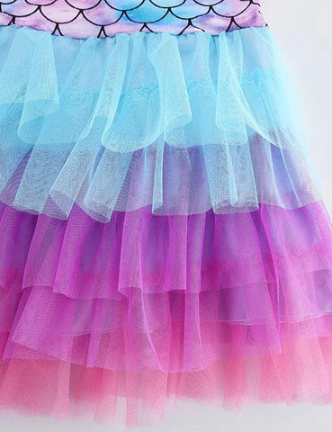 Mermaid Fluffy Mesh Skirt - Mini Taylor