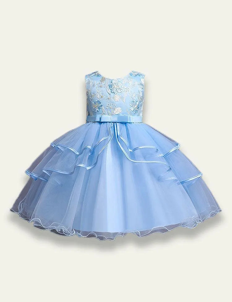 Mesh Embroidery Party Dress - Mini Taylor