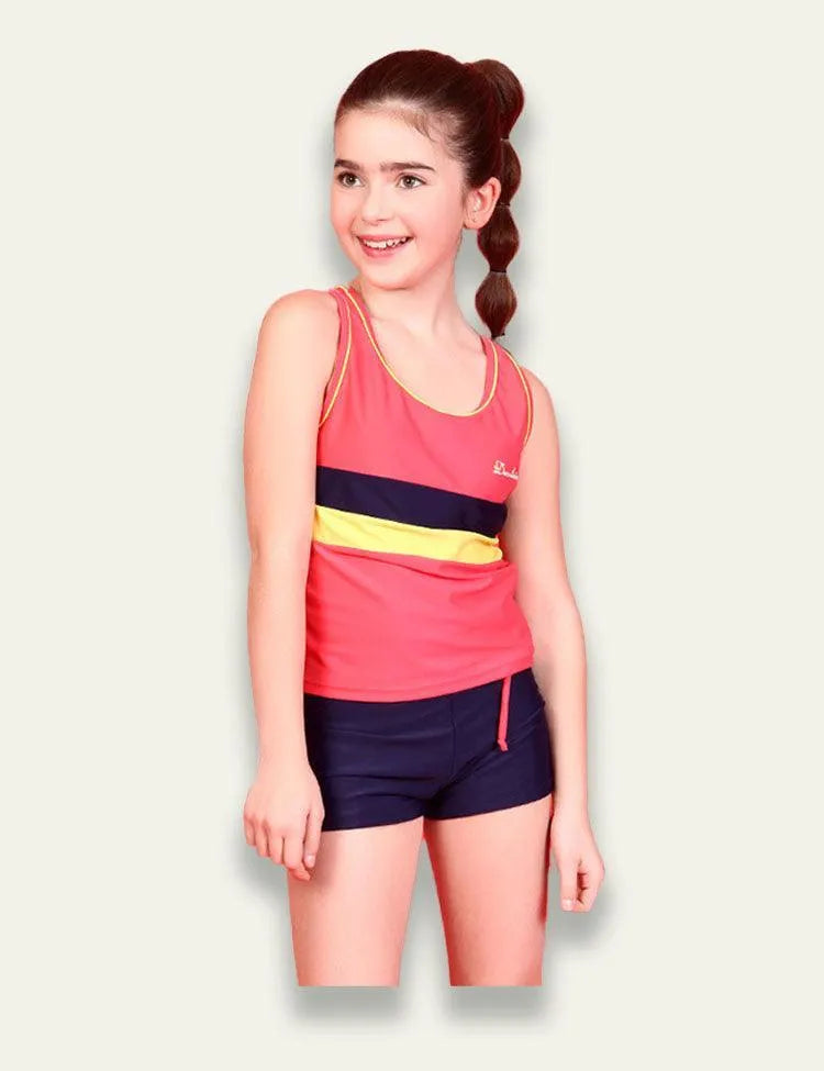 Minimalist Split Flat Angle Swimsuit - Mini Taylor