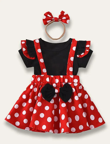 Minnie Polka Dot Dress Set - Mini Taylor
