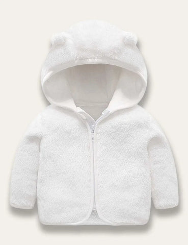 Multicolor Coral Fleece Coat - Mini Taylor