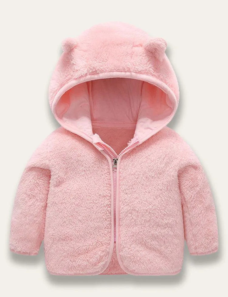 Multicolor Coral Fleece Coat - Mini Taylor