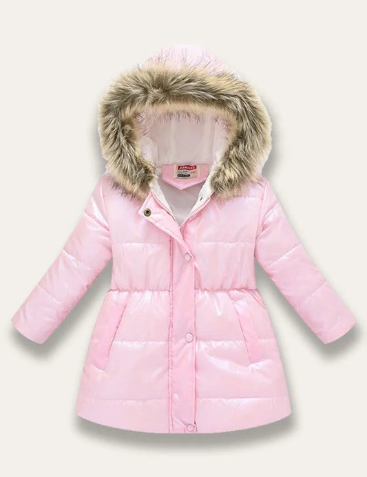 Multicolor Glossy Printed Cotton Coat - Mini Taylor