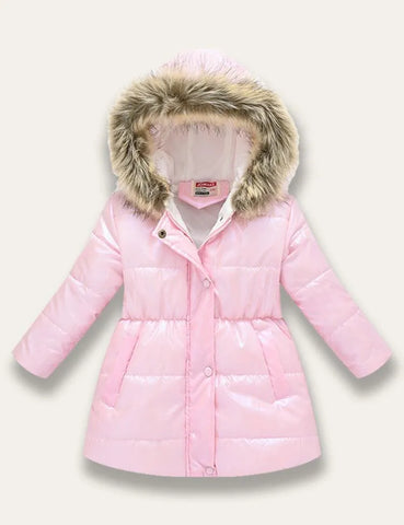 Multicolor Glossy Printed Cotton Coat - Mini Taylor