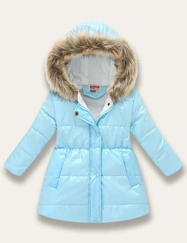 Multicolor Glossy Printed Cotton Coat - Mini Taylor