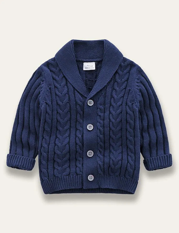 Multicolor Handsome Knit Cardigan - Mini Taylor