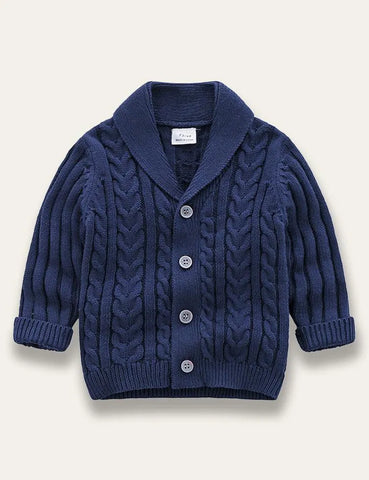 Multicolor Handsome Knit Cardigan - Mini Taylor