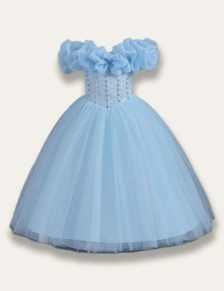 One-shoulder Tulle Princess Party Dress - Mini Taylor