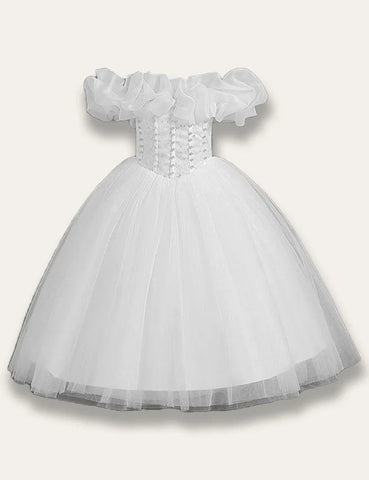 One-shoulder Tulle Princess Party Dress - Mini Taylor