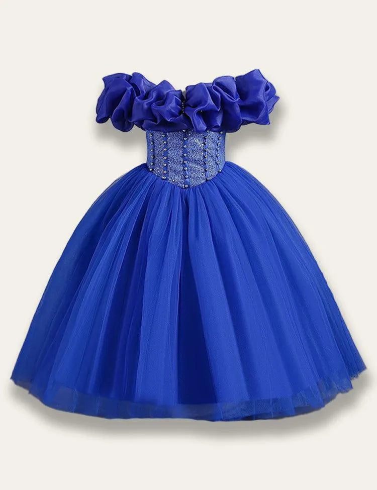 One-shoulder Tulle Princess Party Dress - Mini Taylor