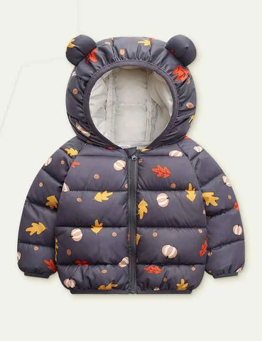 Pattern Print Cotton-Padded Jacket - Mini Taylor
