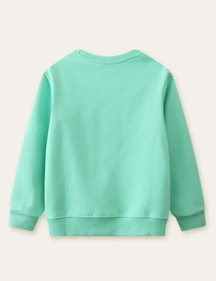 Pedal Flower Embroidered Sweatshirt - Mini Taylor