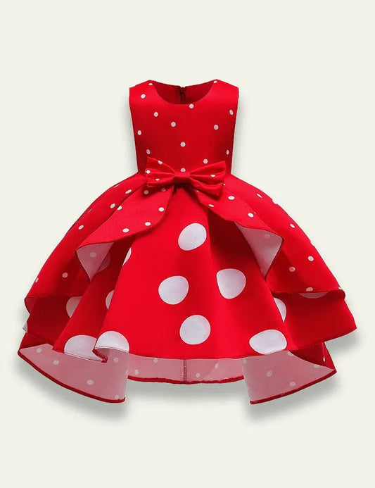 Polka Dot Printed Party Dress - Mini Taylor