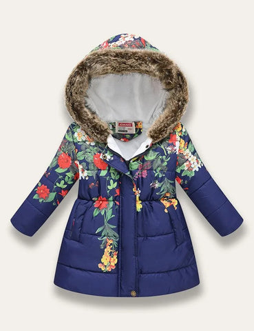 Purple Heart Shape Graffiti Coat - Mini Taylor