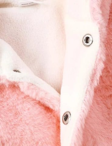 Rabbit Embroidery Fleece Hooded Jacket - Mini Taylor