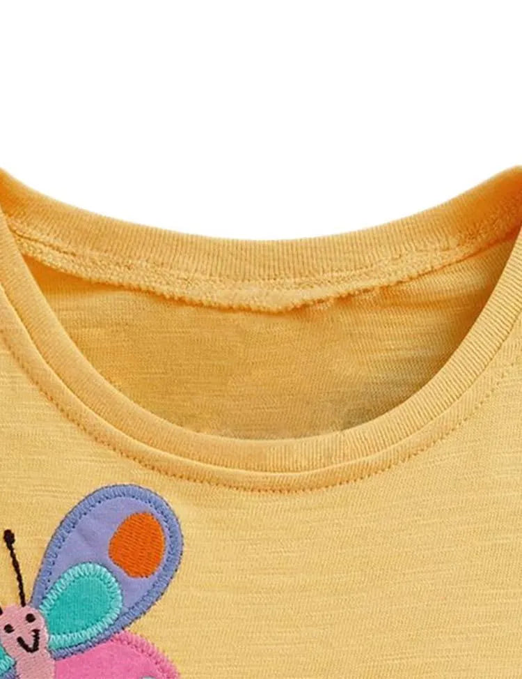 Rainbow Butterfly Appliqué Dress - Mini Taylor