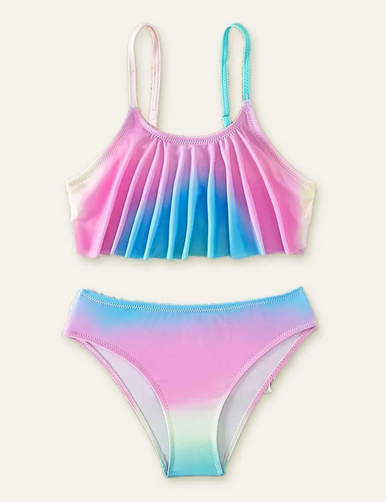 Rainbow Gradient Color Swimsuit - Mini Taylor