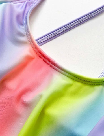 Rainbow Gradient Swimsuit - Mini Taylor