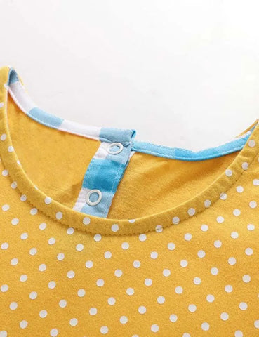 Rainbow Plaid Appliqué Dress - Mini Taylor