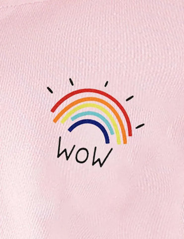 Rainbow Printed Zipper Design Hooded Sweatshirt - Mini Taylor