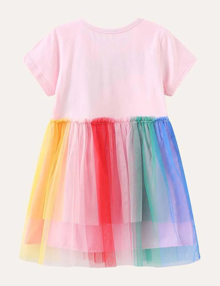 Rainbow Tulle Dress - Mini Taylor