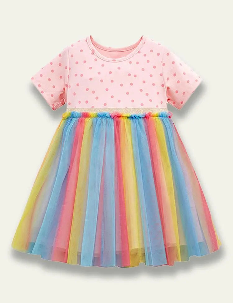 Rainbow Tulle Dress - Mini Taylor