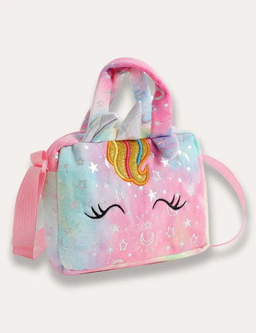 Clearance Sale - Rainbow Unicorn Appliqué Tulle Party Dress - Mini Taylor
