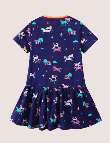 Rainbow Unicorn Dress - Mini Taylor