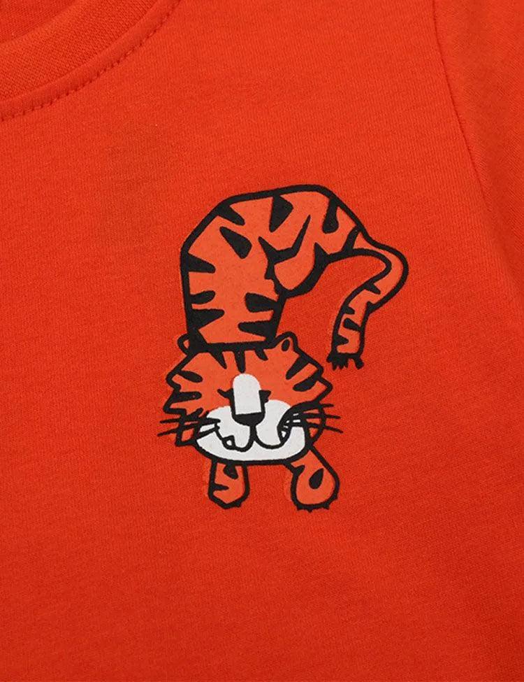 Red Tiger Print T-shirt - Mini Taylor