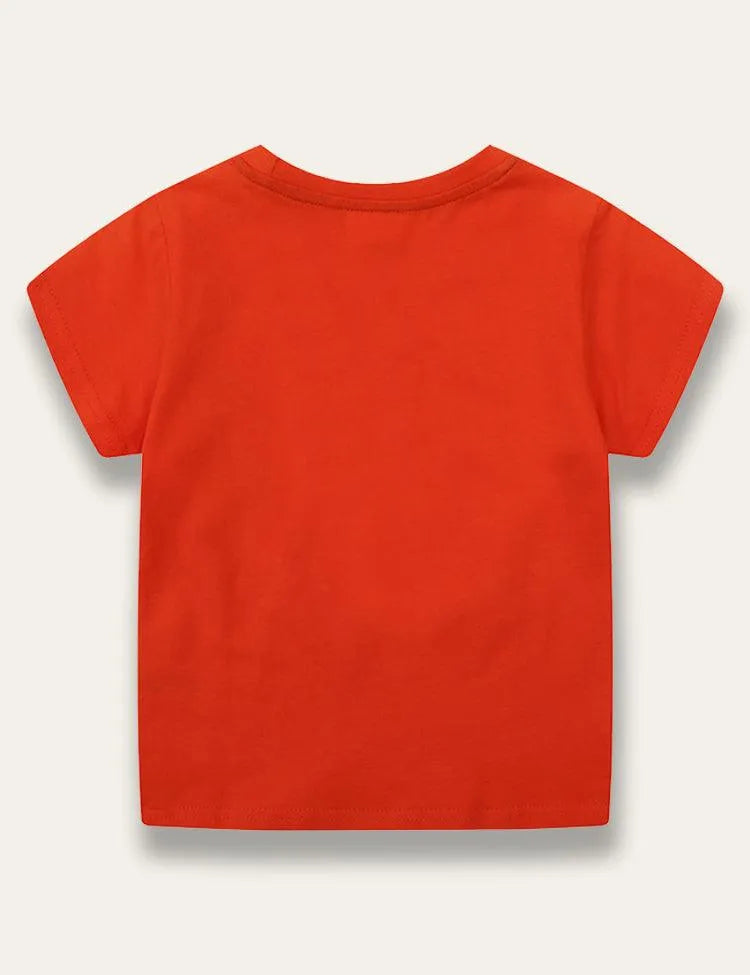 Red Tiger Print T-shirt - Mini Taylor
