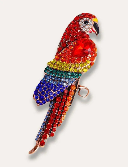 Retro Parrot Brooch - Mini Taylor