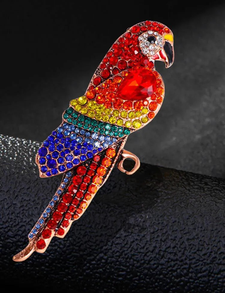 Retro Parrot Brooch - Mini Taylor