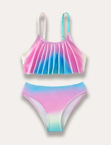 Ruffle Gradient Swimsuit - Mini Taylor